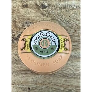 Vintage Roger &‎ Gallet Tea Rose Bar Soap in Case Wrapped Brand New